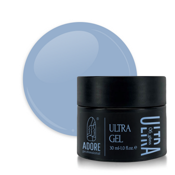 Colored nail modeling gel ADORE Ultra Gel №06– grey-blue 30 ml