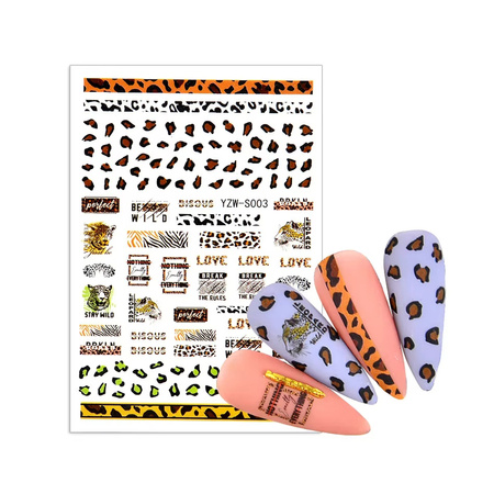 Self-adhesive nail stickers leopard YZW-S003