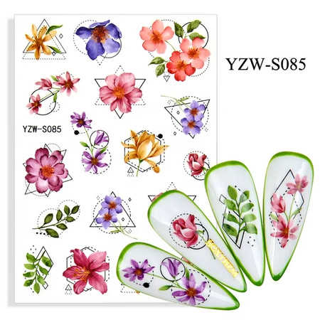 Self-adhesive nail stickers flowers YZW-S085