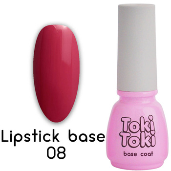 Кольорова база для гель-лаку Toki-Toki Lipstick Base LB08 червоний 5 мл