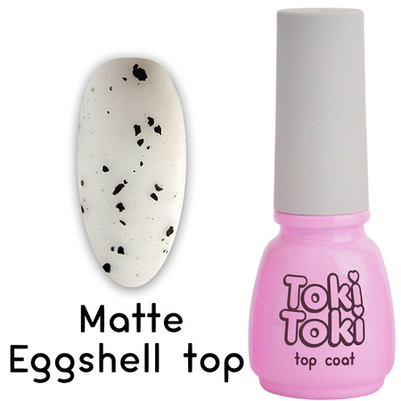 Топ матовый с чoрной поталью Toki Toki Matte Gloss Eggshell 5 мл