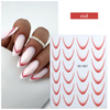 Nail Stickers HIT OF THE SEASON! Gradient French Ombre SD-1927 red