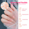 Gel tips for nail extension Almond Soft Nude 240 pcs