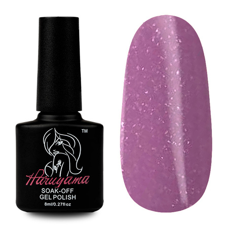 Gel Polish lilac with glitter particles Haruyama 394 8ml