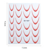 Наклейки для дизайну нігтів Френч градієнт омбре SD-1932 червоний