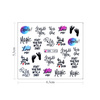 Water stickers for manicure, nail art, writings, BN-1492