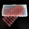 Gel tips for nail extension Indian Red ballerina 240 pcs + ADORE Funky Tips Glue Gel 15 ml