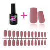 Gel tips for nail extension Indian Red square 240 pcs + ADORE Funky Tips Glue Gel 15 ml