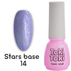 Baza hybrydowa Toki-Toki Stars Base SB14 liliowy z płatkami folii 5 ml