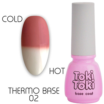 Hybrid base with thermal effect Toki Toki Thermo Base 02 Nude-pink 5 ml