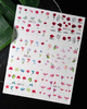 Water stickers for manicure, nail art,flowers, BN-1111, sheet of 6 pcs