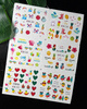 Water stickers for manicure, nail art,summer, BN-1693, sheet of 6 pcs