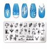 Nail plate Christmas snow PY-J052