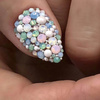 OPAL Green nail decoration rhinestones, mix set, sizes 1.4-4.6 mm