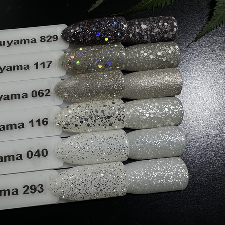 Gel Polish translucent with silver glitter Haruyama 040 8ml