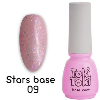 Baza hybrydowa Toki-Toki Stars Base SB09 róż z płatkami folii 5 ml