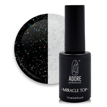 Adore Top hybrydowy Miracle 01wielokolorowy brokat 8ml