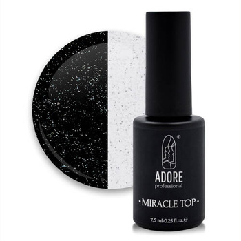 Adore Top hybrydowy Miracle 04 srebrny shimmer 8ml