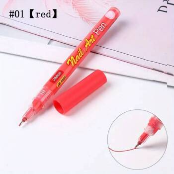 Akrylowу pisak | marker | długopis do zdobień paznokci Czerwony 0,5mm