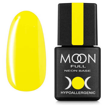 Baza hybrydowa MOON Full Neon Rubber Base 02 żółta 8 ml