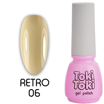 Lakier hybrydowy Toki-Toki Retro RT06 żółty 5ml