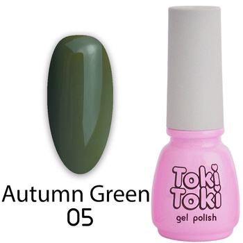 Lakier hybrydowy do paznokci Toki-Toki Autumn Green AG05 ciemny zielony 5ml