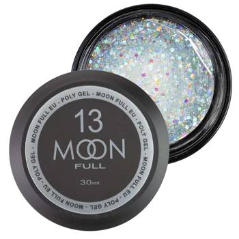 MOON Full akrylożel do przedłużania 13 przezroczysty z konfetti 30ml