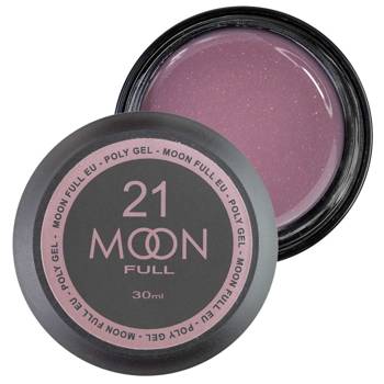 MOON Full akrylożel do przedłużania 21różowa barbie z brokatem 30ml