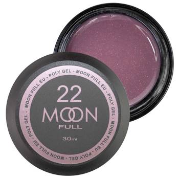 MOON Full akrylożel do przedłużania 22 brązowy róż z brokatem 30ml