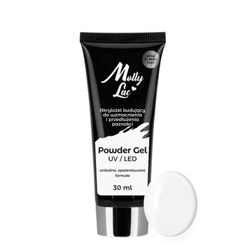 Powder Gel akrylożel budujący Hema/di-Hema free French White Nr 02 30ml