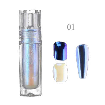 Pyłek płynny do paznokci Mirror Powder Liquid niebiesko-fioletowy MH01