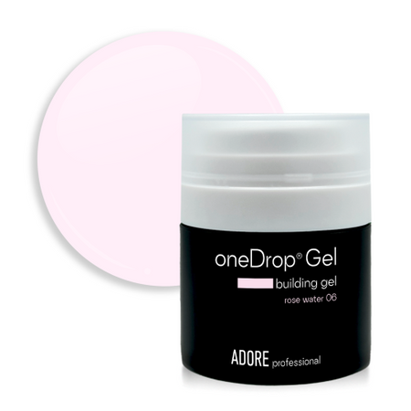 Adore One Drop Gel No.06 Rose Water - żel do przedłużania paznokci, 30 g