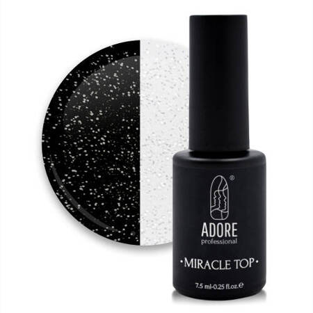 Adore Top hybrydowy Miracle 06 srebrne brokat 8ml