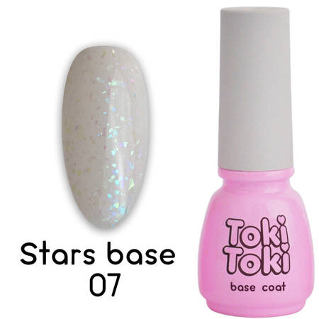 Baza hybrydowa Toki-Toki Stars Base SB07 nude z płatkami folii 5 ml