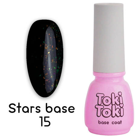 Baza hybrydowa Toki-Toki Stars Base SB15 czarny z płatkami folii 5 ml