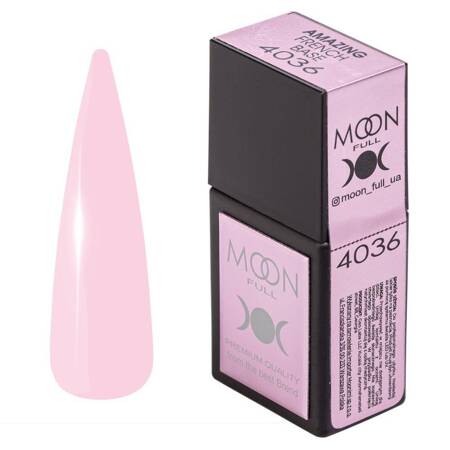 Baza kamuflująca Moon Full Amazing French base 4036 blado różowy 12ml