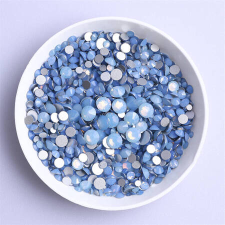 Cyrkonie do zdobienia paznokci OPAL Blue zestaw mix rozmiarów 1,4-4,6mm