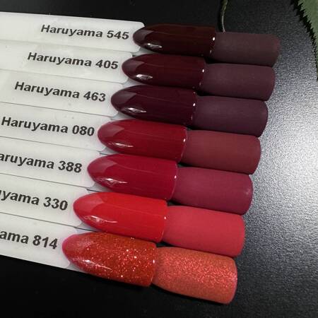 Lakier hybrydowy czerwono-fioletowy Haruyama 463 8ml 