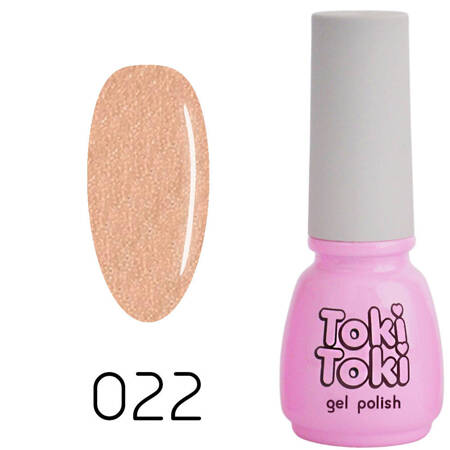 Lakier hybrydowy do paznokci Toki-Toki 22 nude z brokatem 5ml