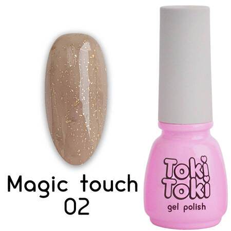 Lakier hybrydowy do paznokci Toki-Toki Magic Touch 02 brązowy 5ml