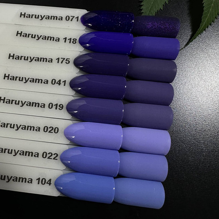 Lakier hybrydowy fioletowo-śliwkowy Haruyama 019 8ml 