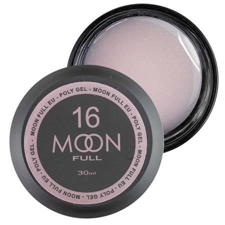 MOON Full akrylożel do przedłużania 16 mleczny czekoladowy z brokatem 30ml