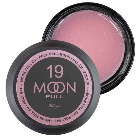 MOON Full akrylożel do przedłużania 19 różowy nude z brokatem 30ml