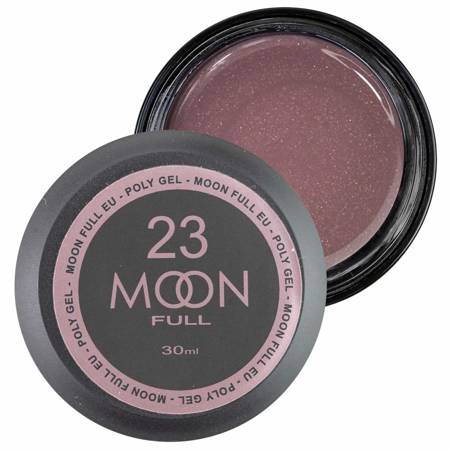 MOON Full akrylożel do przedłużania 23 beżowo-różowy z brokatem 30ml