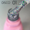 Lakier hybrydowy Toki-Toki Disco 01 holograficzny z brokatem 5ml