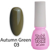 Lakier hybrydowy do paznokci Toki-Toki Autumn Green AG03 brązowo zielony 5ml