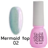 Top hybrydowy Toki Toki Mermaid No Wipe 02 perłowy fiolet z drobinkami 5ml