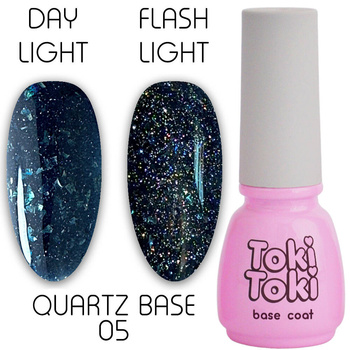 Светоотражающая база с эффектом Flash Toki Toki Quartz Base 05 голубой 5ml