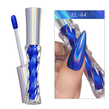 Голографическое жидкое втирание Liquid Powder синий EL-04