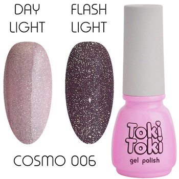 Светоотражающий гель-лак для ногтей Toki Toki Cosmo 06 сиреневый 5ml